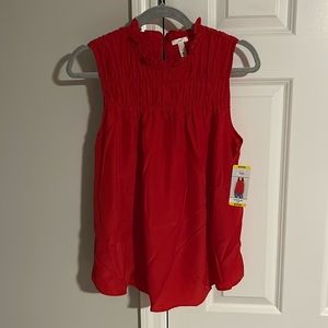 Joie Red sleeveless top